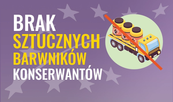 bez sztucznych barwników